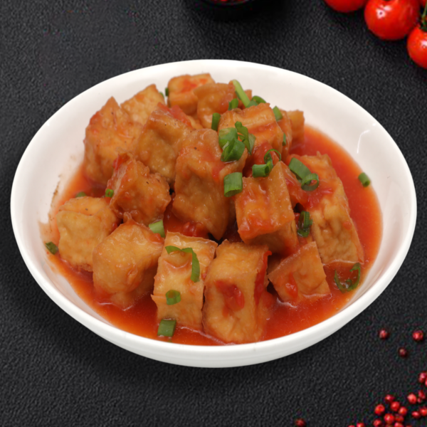 cơm đậu hũ sốt cà